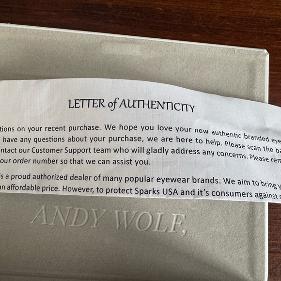 ANDY WOLF Sunglasses with Gold Frame and Brown Lenses - Picture 15 of 15